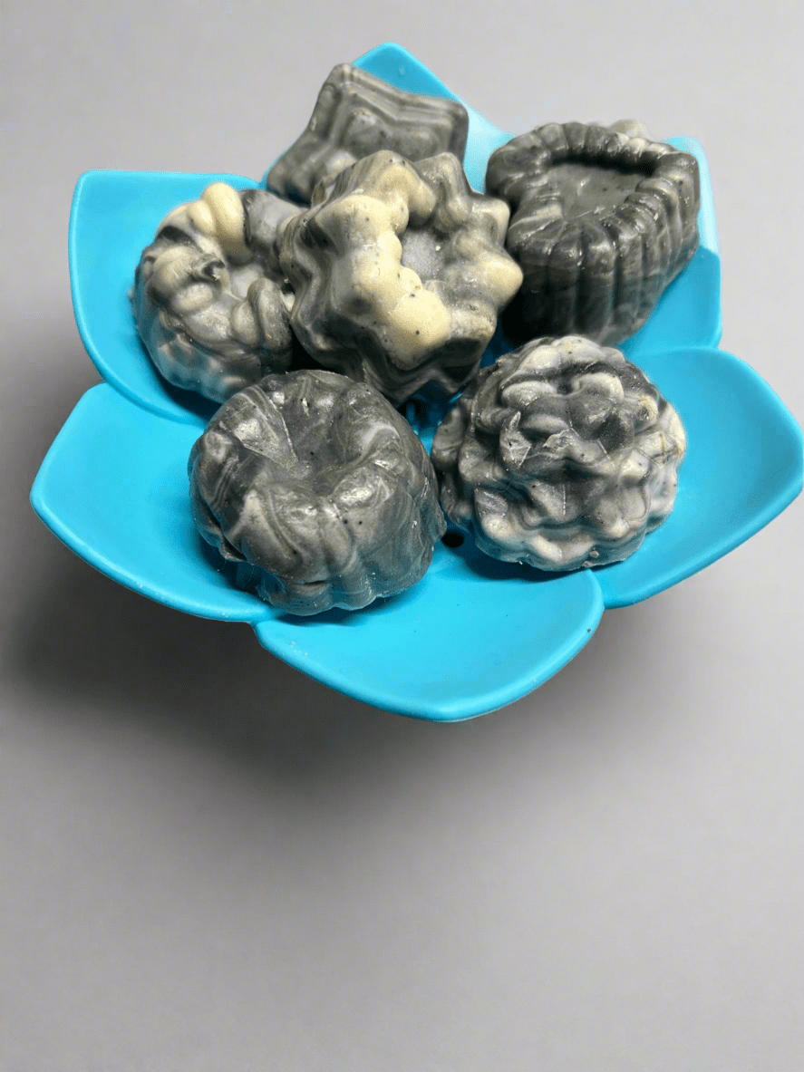 Lotus shaped soap dish with small soaps - Butter Me Bliss LLC