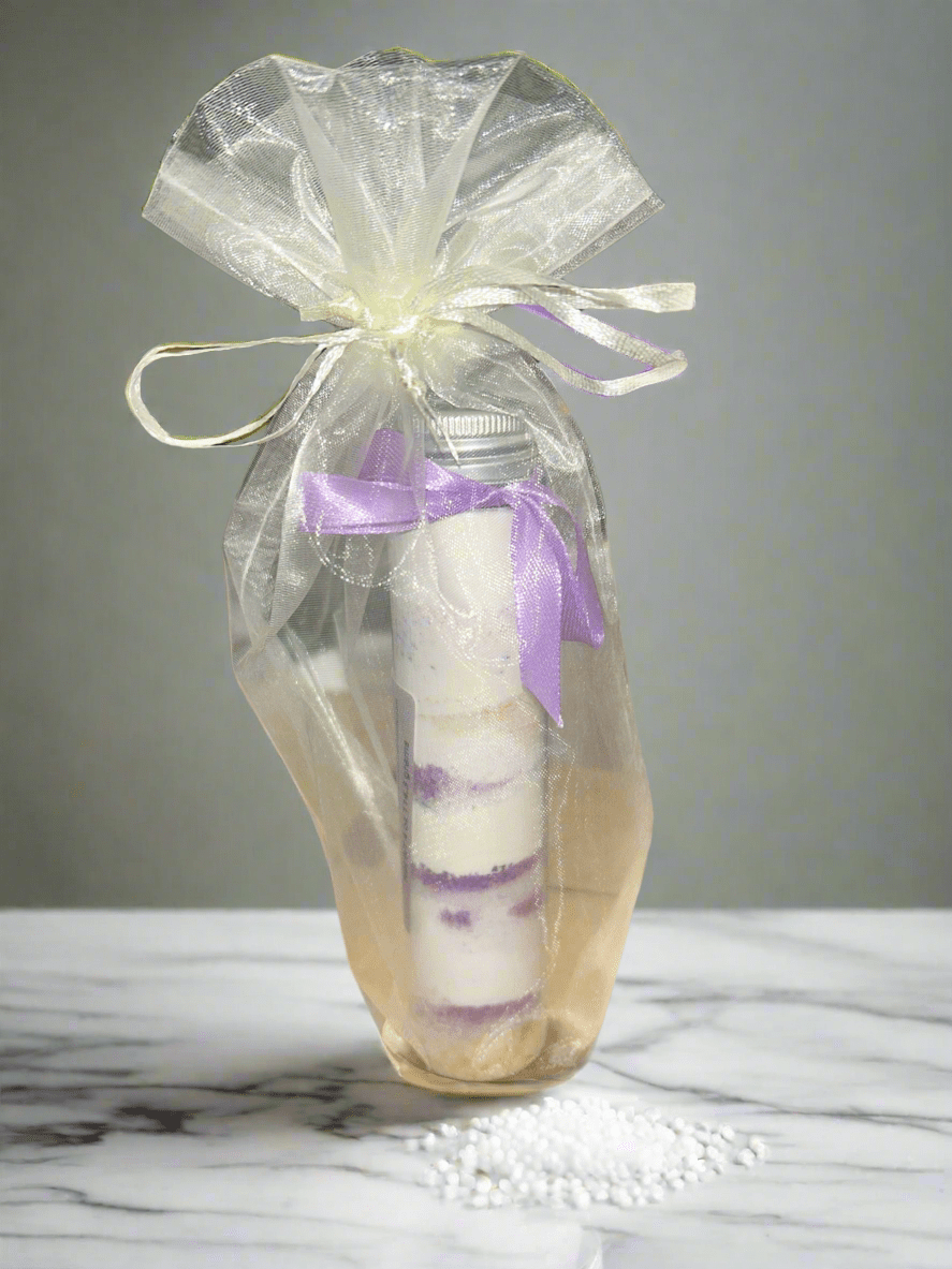 Bubble milk bath salts 4.oz 114.3 grams comes with bag to put in - Butter Me Bliss LLC