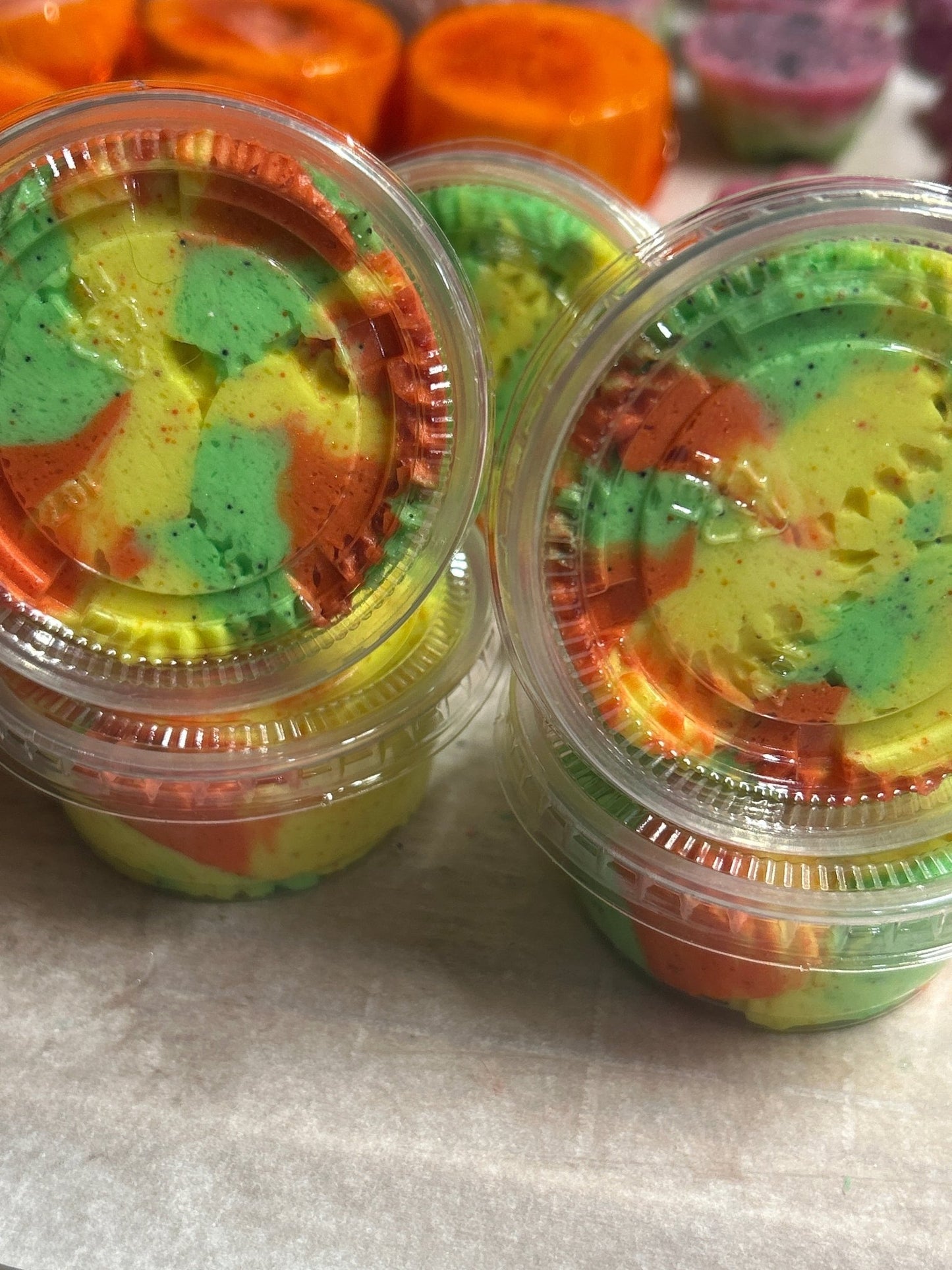 Whipped foaming salt and jojoba bead scrub samples - Butter Me Bliss LLC