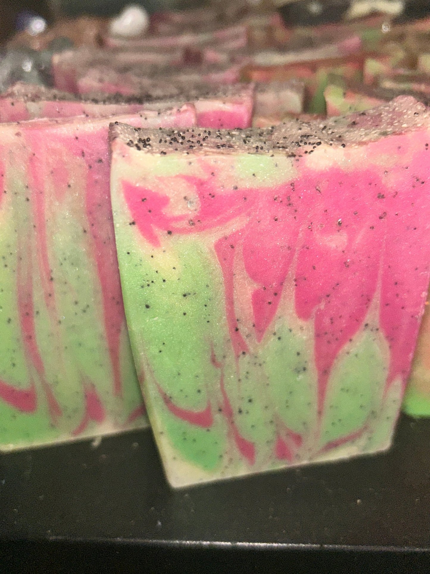 Watermelon jojoba bead soap with clay - Butter Me Bliss LLC