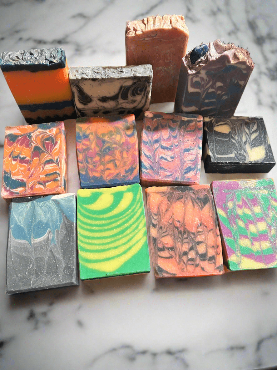 Cold processed soap all natural 23 + ounces 6 Bars - Butter Me Bliss LLC