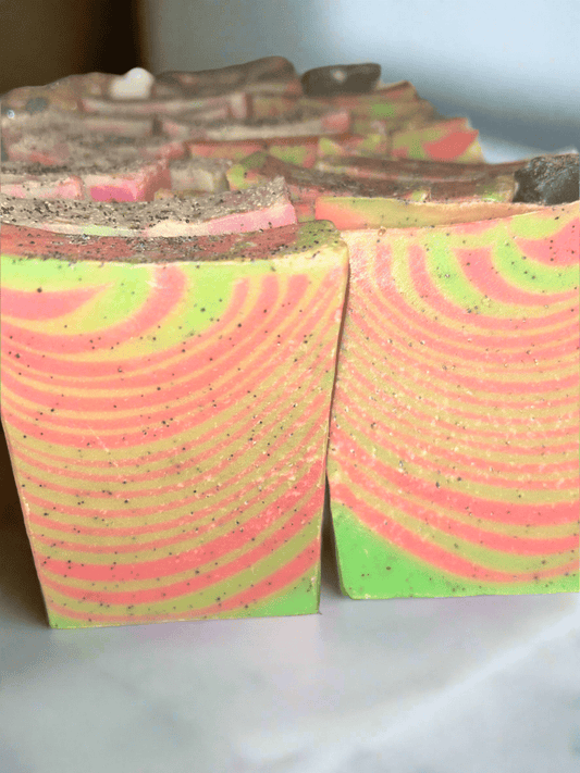 Coastal watermelon with jojoba beads & clay - Butter Me Bliss LLC