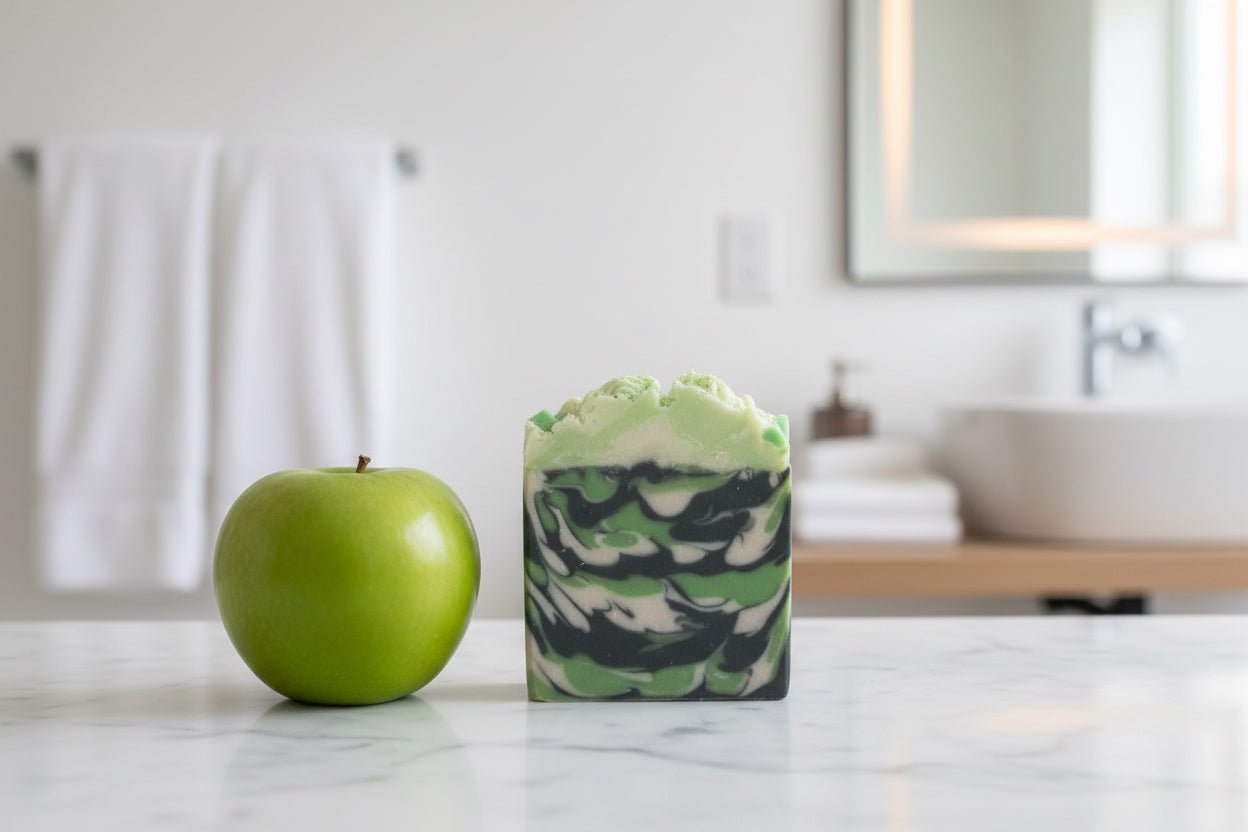 Green Apple soap with frosting - Butter Me Bliss LLC