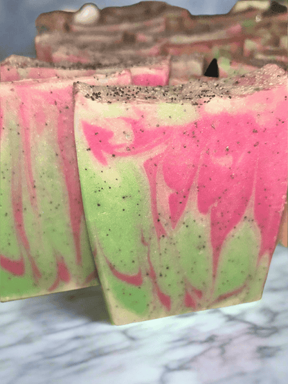 Watermelon jojoba bead soap with clay - Butter Me Bliss LLC