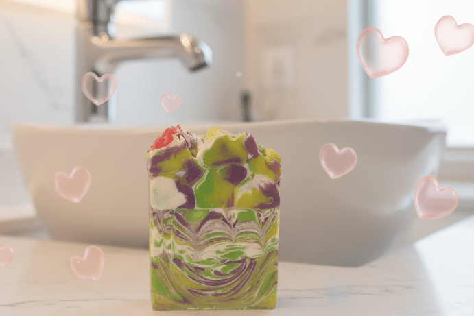 Love spell soap with frosting - Butter Me Bliss LLC